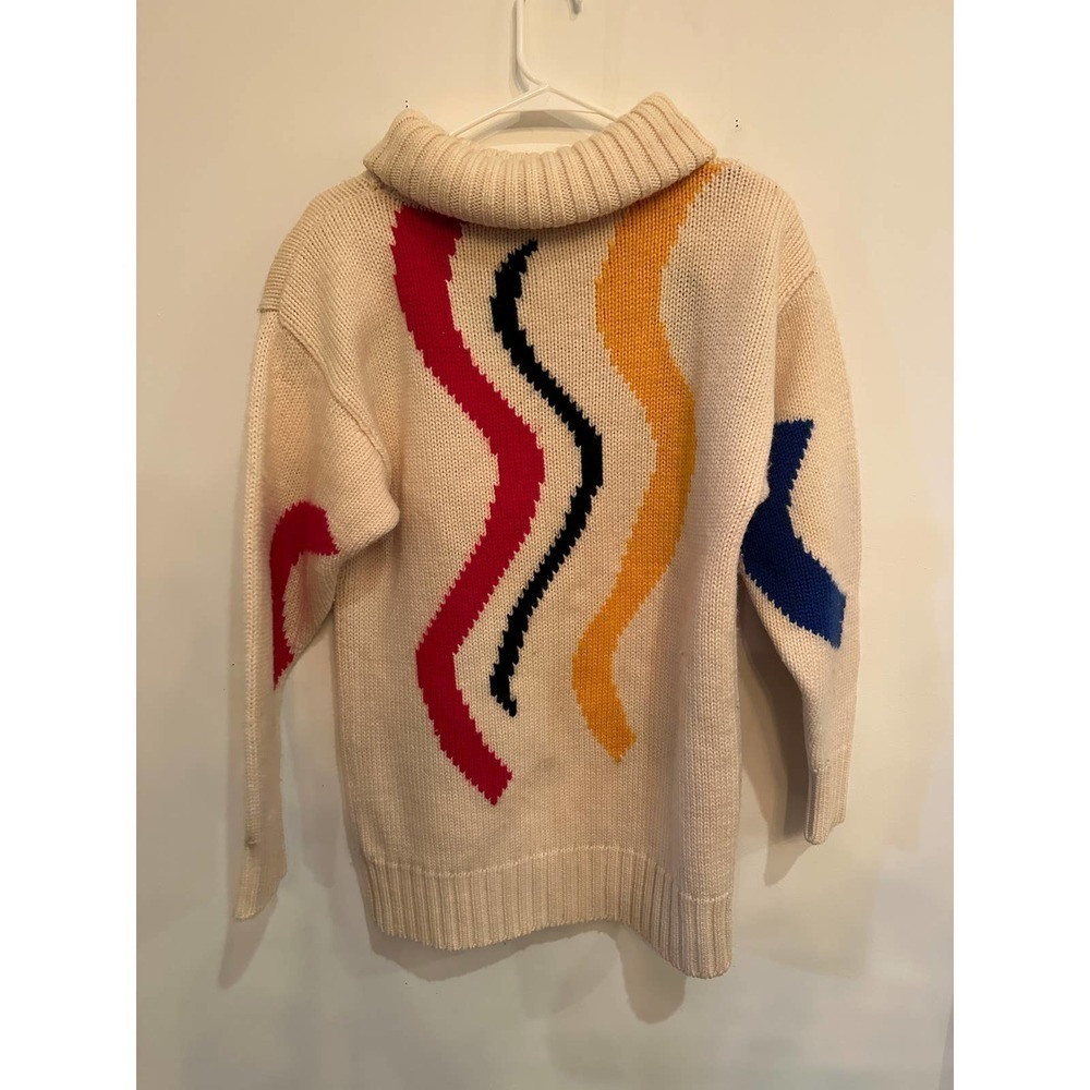 Metropolis by Catherine Lover wool geometric sweater - Picture 3 of 7